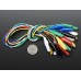 Adafruit Small Alligator Clip Test Leads, Set of 12
