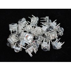 RGB Tri-Color LED (25 pack) - 5mm Clear 'Piranha' Common Anode
