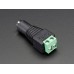 Female DC Power adapter - 2.1mm jack to screw terminal block