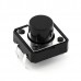Momentary Push Button Switch - 12mm Square, Breadboard Friendly